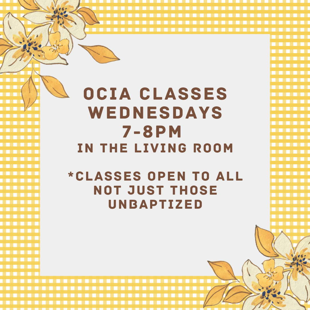 RCIA Classes will begin (3)