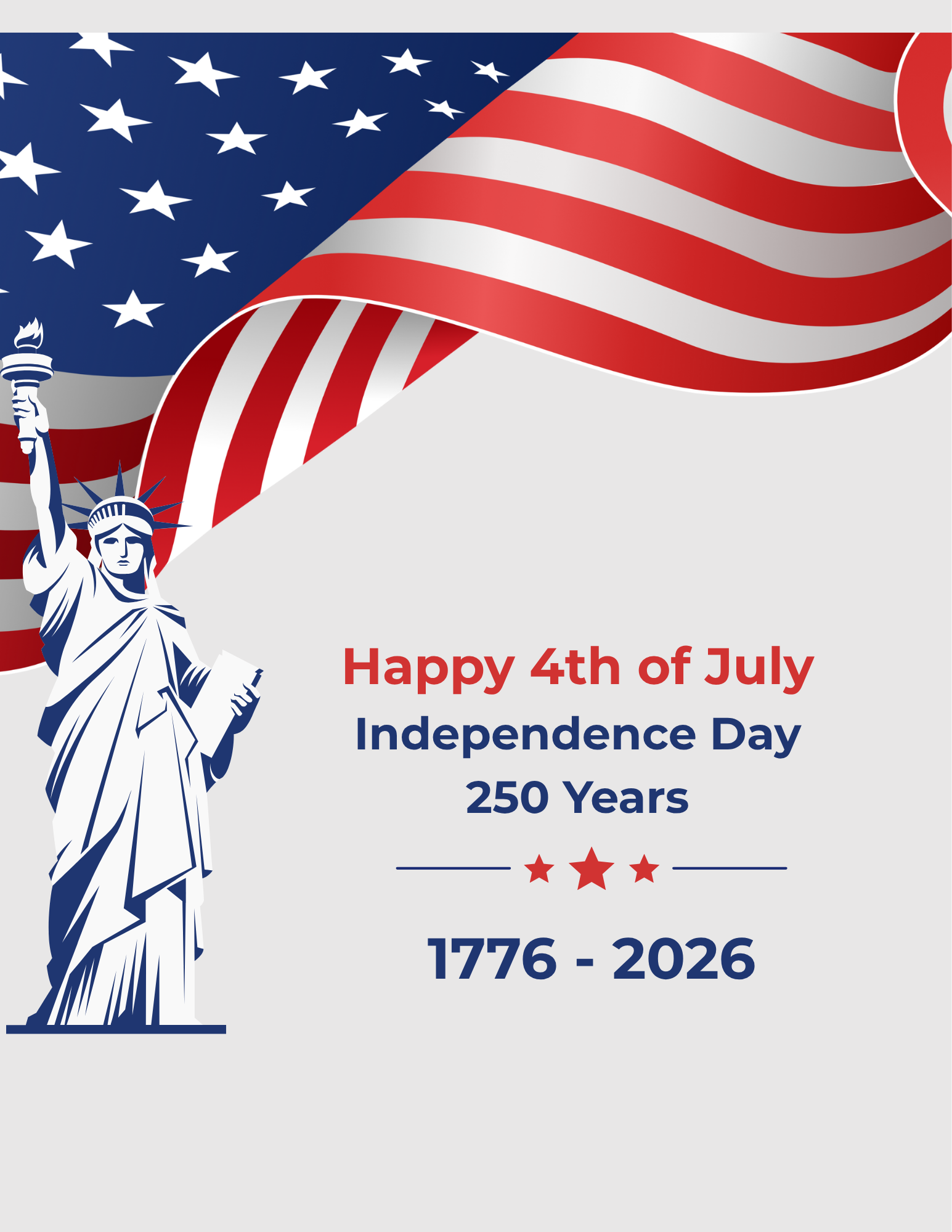 July 4th 250 Years (8.5 x 11 in)