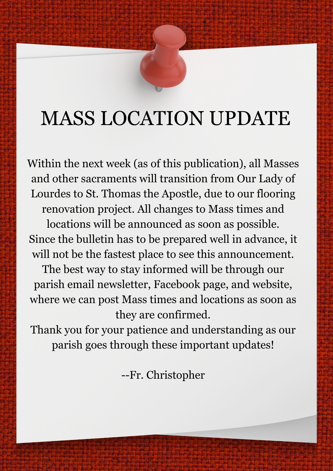 Mass Location Update
