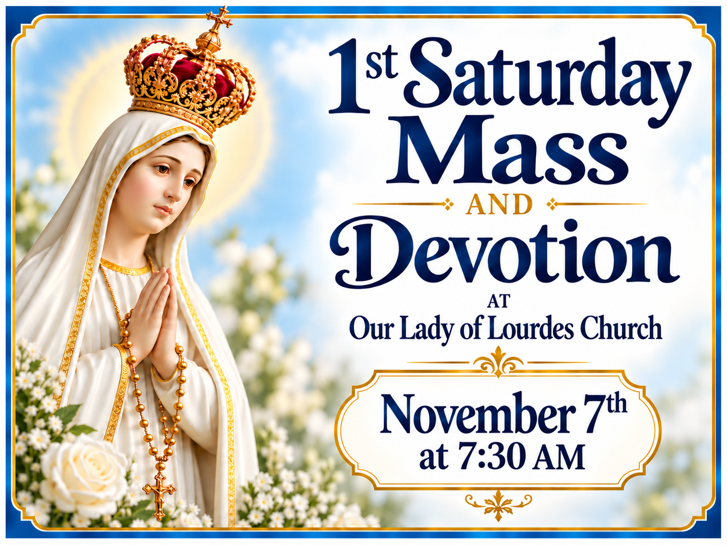 1st Saturday Mass and Devotion